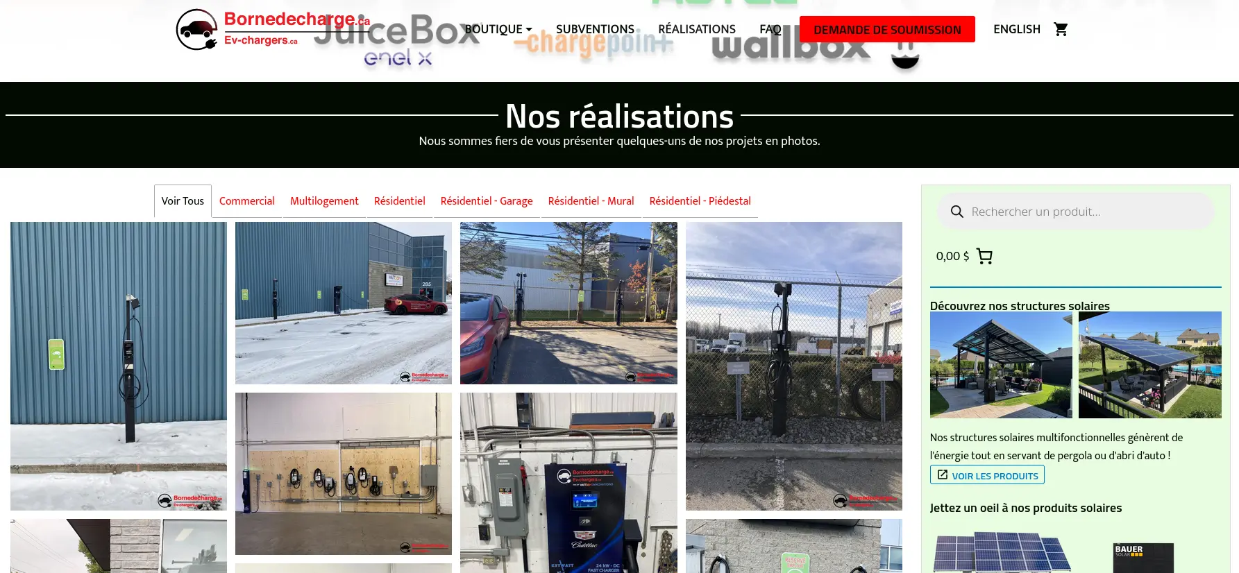 Les réalisations